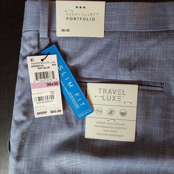 PERRY ELLIS PORTFOLIO TRAVEL LUXE PANTS - Picture 6 of 7